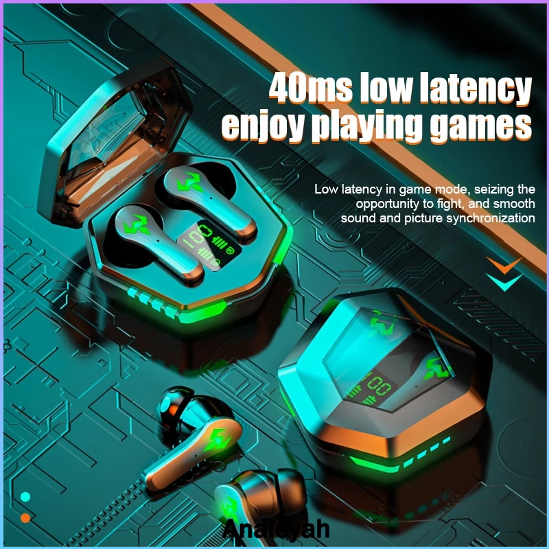 2024 New TWS Bluetooth Headphone 5.2 Headset Wireless Earphone Gaming Handsfree Earbuds with mic Aud