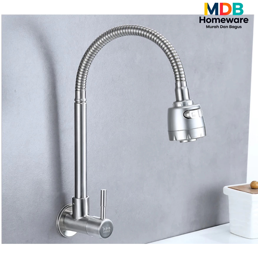 Sienashop_ Kran Angsa Fleksibel Stainless Anti Karat Kran Angsa Soligen Stainless Steel 304 Keran