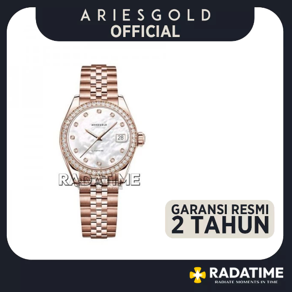 Jam Tangan Wanita Aries Gold L-1070R-RG-MP Heritage Free Bezel 100% Original
