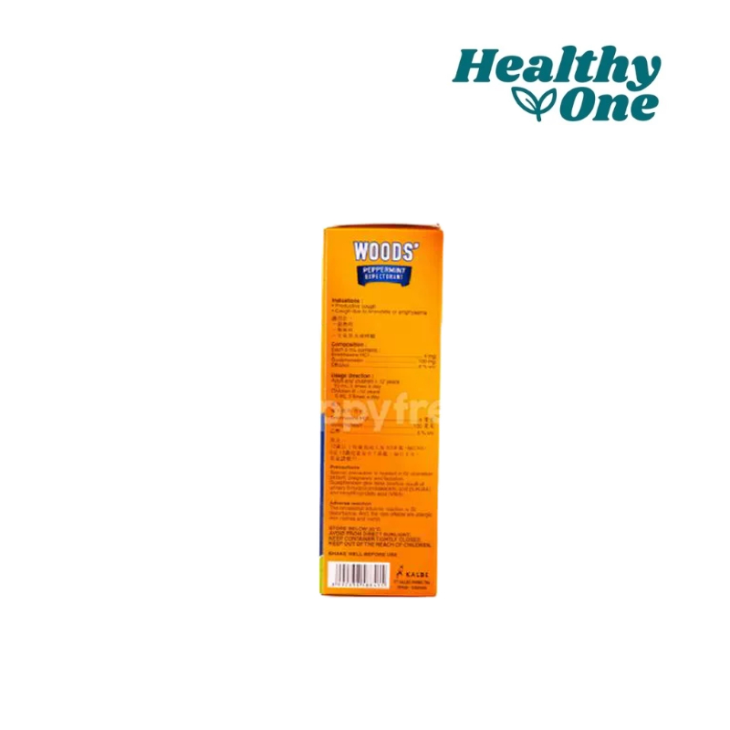 WOODS PEPPERMINT EXPECTORANT 100ML/BATUK BERDAHAK