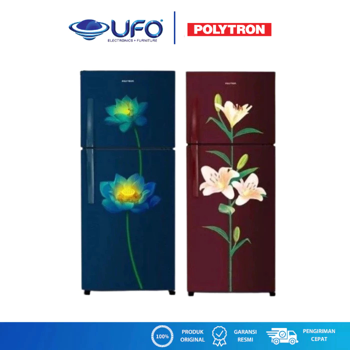 Polytron Kulkas 2 Pintu 210L Jumbo Freezer PRB217PR/LB | PRB 217LB/ PRB 217PR