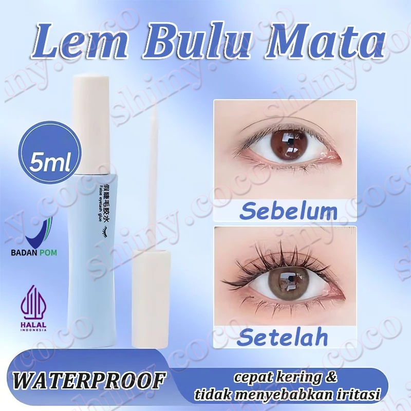 Lem Bulu Mata Palsu Transparan Tahan Air Cepat Kering False Eyelash Glue Adhesive Lembut Tahan Lama 