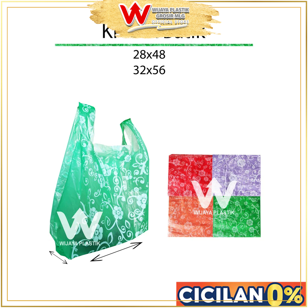 [PROMO] Kantong Kresek Motif Batik ( 28 ) --- 50 pcs @ Pack | plastik bunga uk 28x48 ekonomis murah 