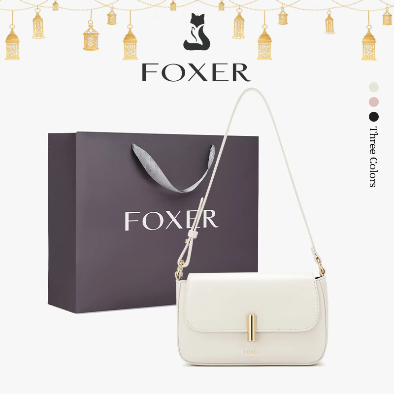 FOXER  Tas Bahu Wanita yang Ringkas dan Portabel  Tas Selempang yang Simpel dan Elegan  Tas Wanita y