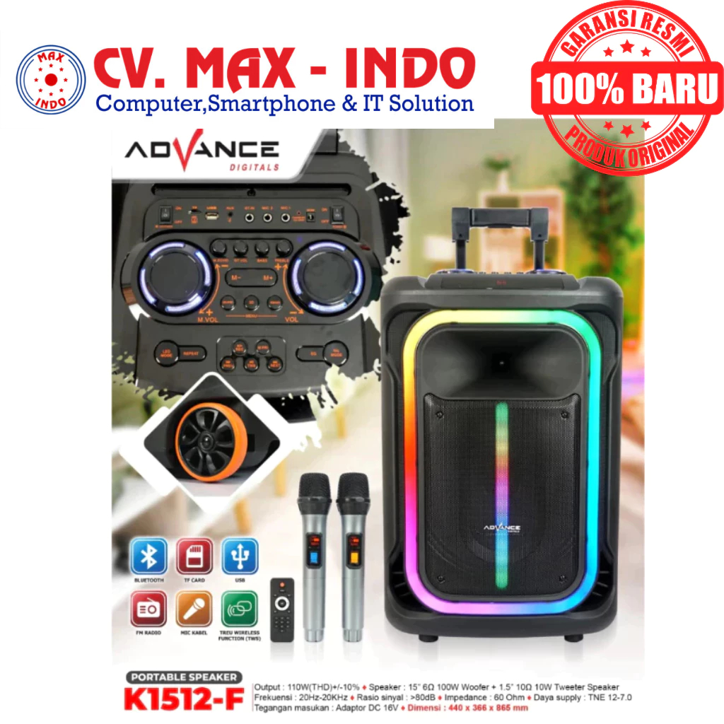 ADVANCE SPEAKER K1512-F