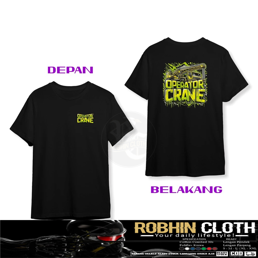 Kaos Baju Operator Crane Desain Keren DB Kaos Distro