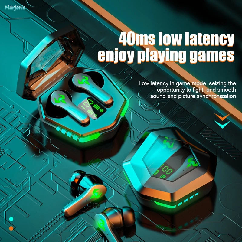 2024 New TWS Bluetooth Headphone 5.2 Headset Wireless Earphone Gaming Handsfree Earbuds with mic Aud