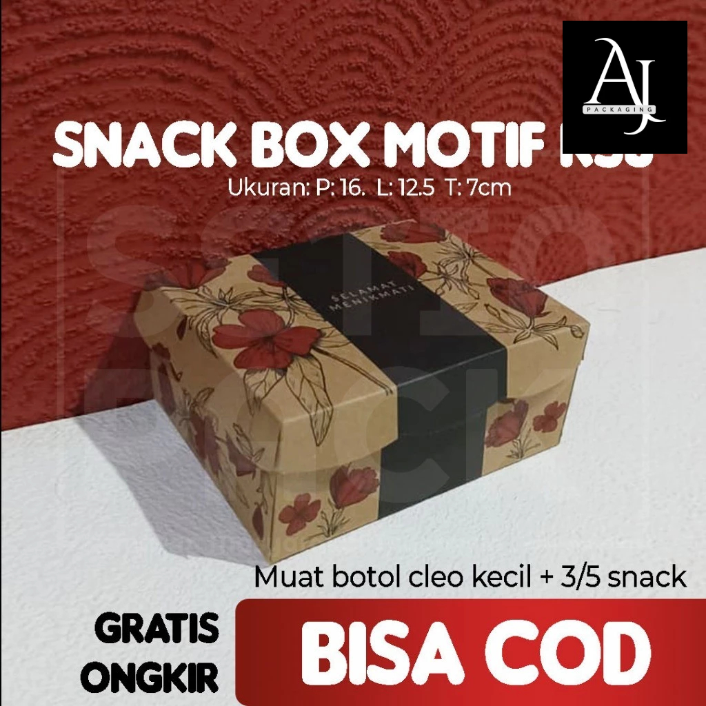 Dus Snack Tebal Motif Box GS Kue Roti Risoles R5J