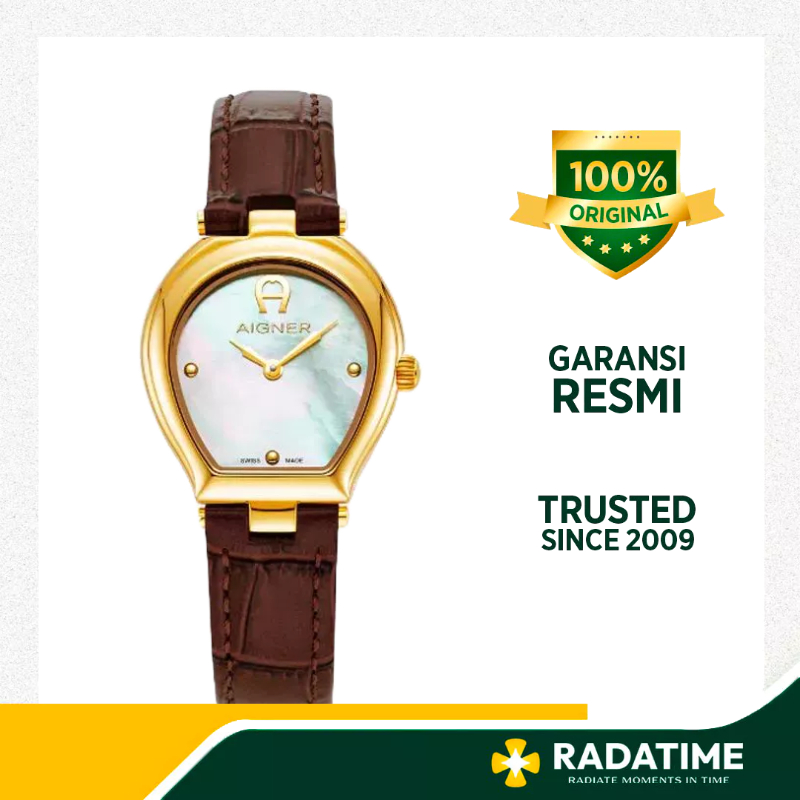 Jam Tangan Wanita Aigner Trani 100% Original Gold AGW.238002