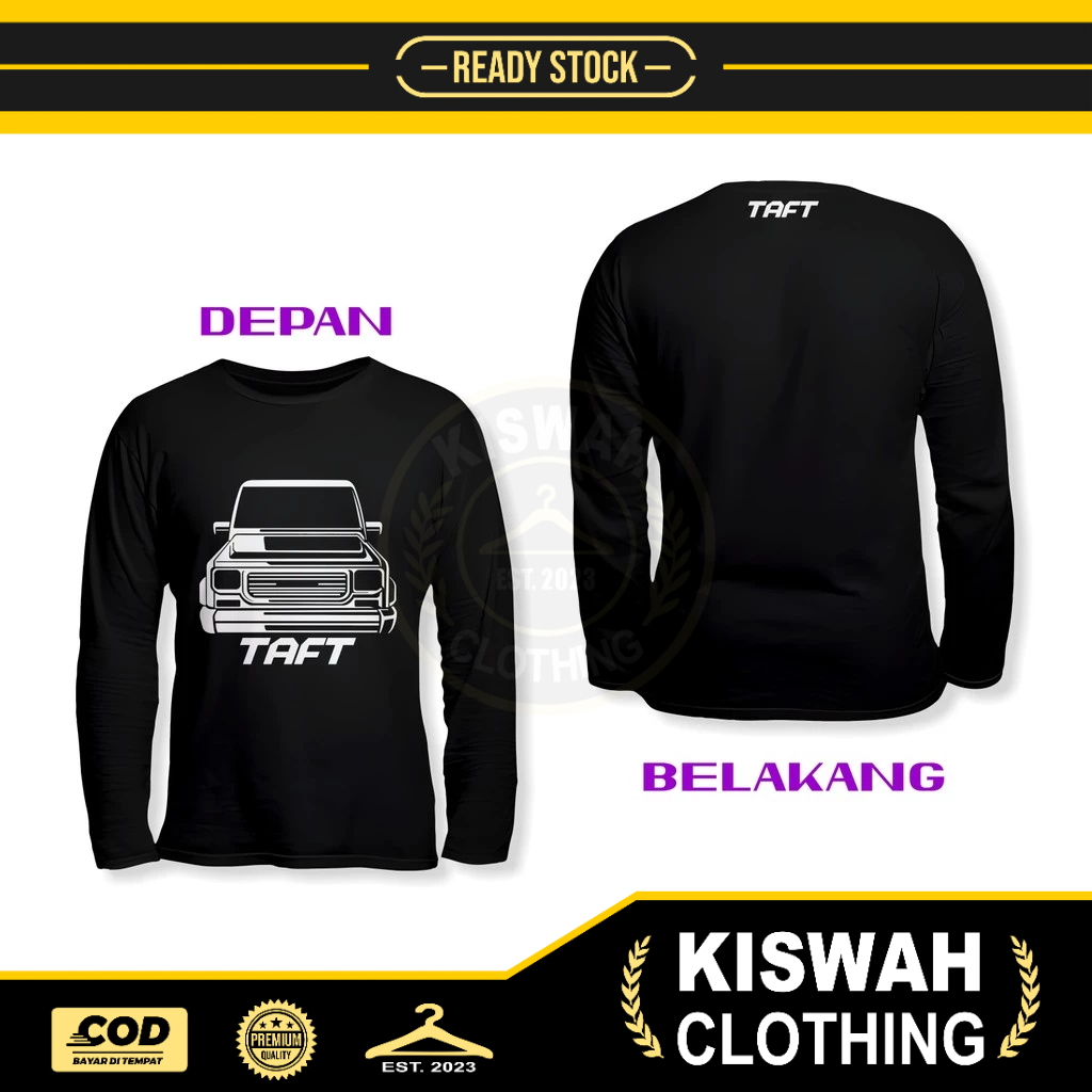 Kaos Tshirt Mobil Daihatsu Taft GT Rocky Feroza DB Lengan Panjang Baju Otomotif