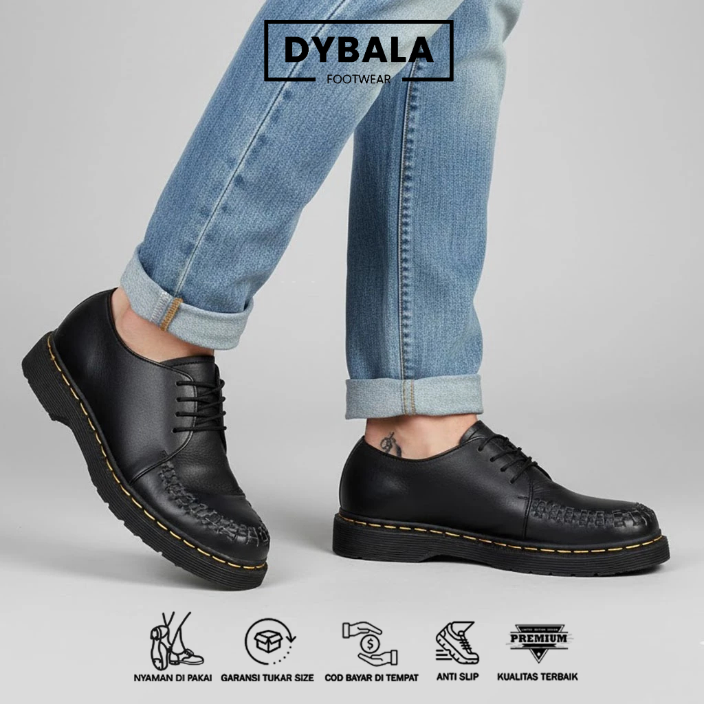 Sepatu Kulit Pria - Fashionable dan Tangguh - OLIVER
