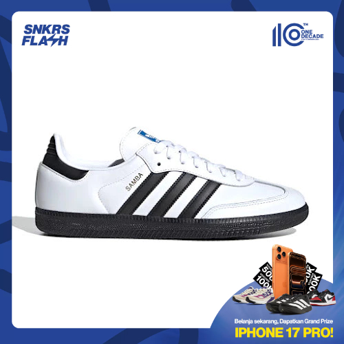ADIDAS Samba Og White Black Sepatu Sneakers Pria - IH4879 - Size 40.7