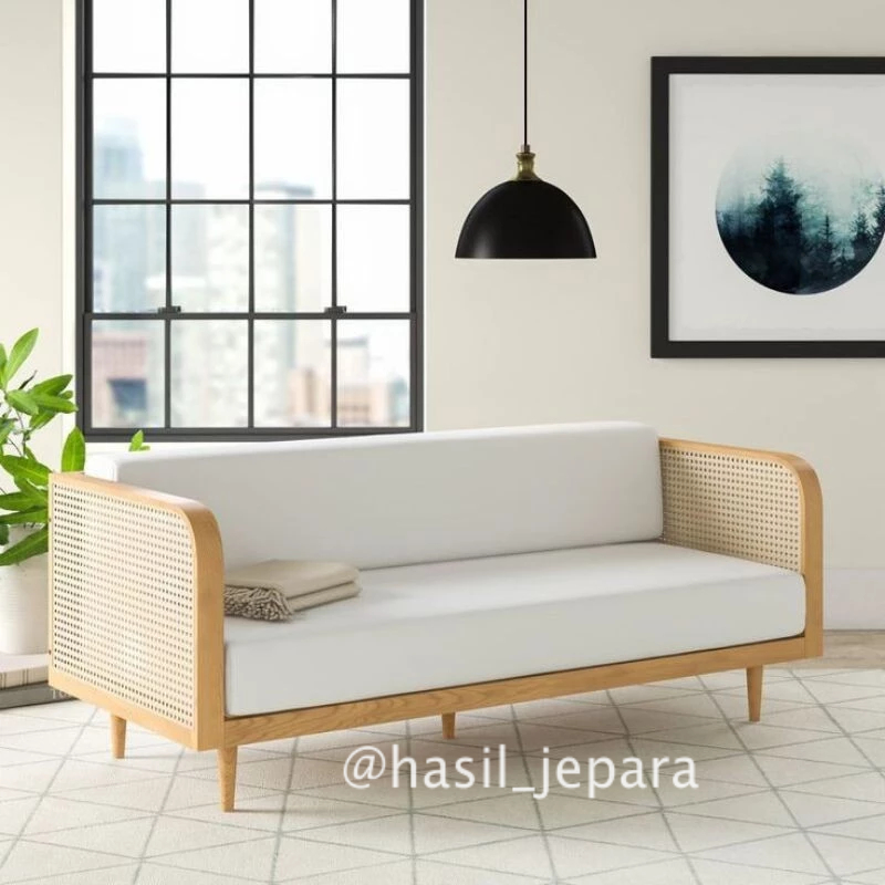 Sofa Rotan Minimalis | Sofa Ruang Tamu Modern Hasil Jepara Furniture