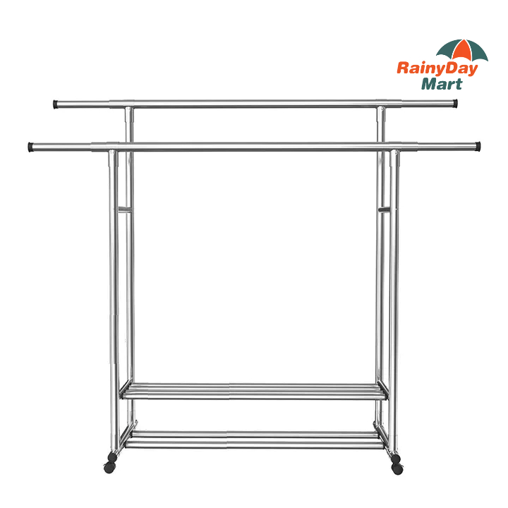 Rak Gantungan Baju Besi Stainless Stand Hanger Besi Stainless Rak Gantungan Baju Serbaguna