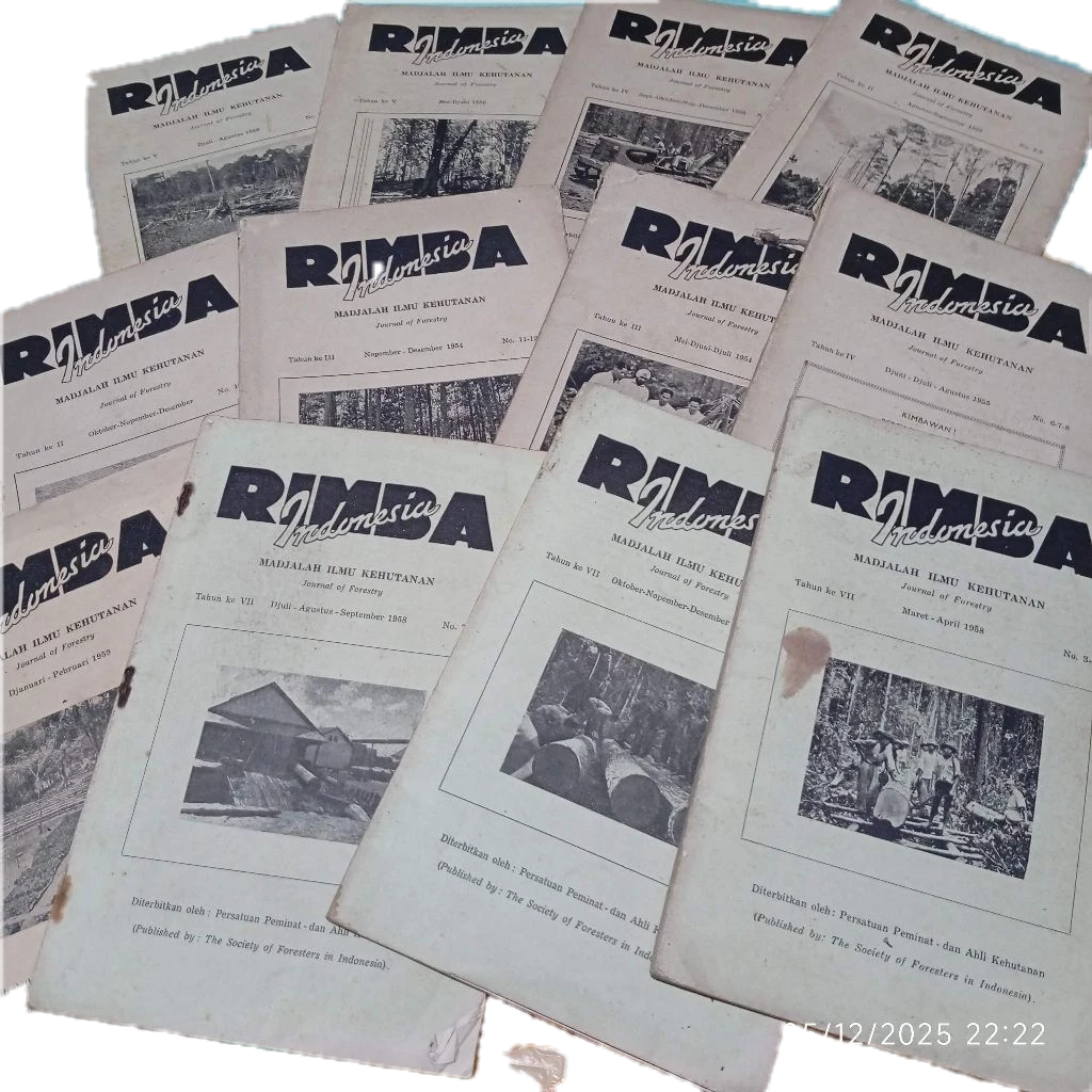 Majalah rimba indonesia kehutanan ejaan lama tahuan 50 an