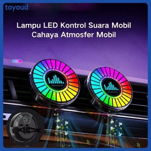 Lampu Led Penyeimbang Sensor Suara Spektrum Audio Strip Musik Rgb Cahaya Melodi Musik