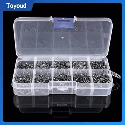 500pcs Kail Pancing Mata Kail Pancing Kail Pancing Luar Ruangan Baja Karbon Tinggi Kail Pancing Carb