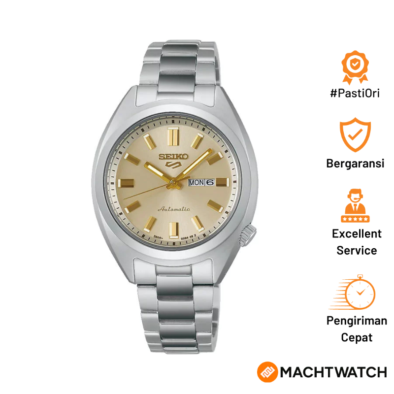 Jam Tangan Wanita Seiko 5 Sport SRE023K1 Hebitama SNXS Series Ladies Double Cream Dial Stainless Ste