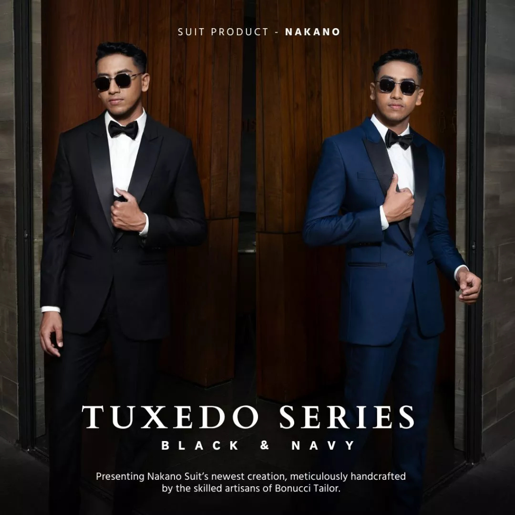NAKANO TUXEDO SET - Setelan Jas & Celana Tuxedo Formal Pria Slim Fit Premium