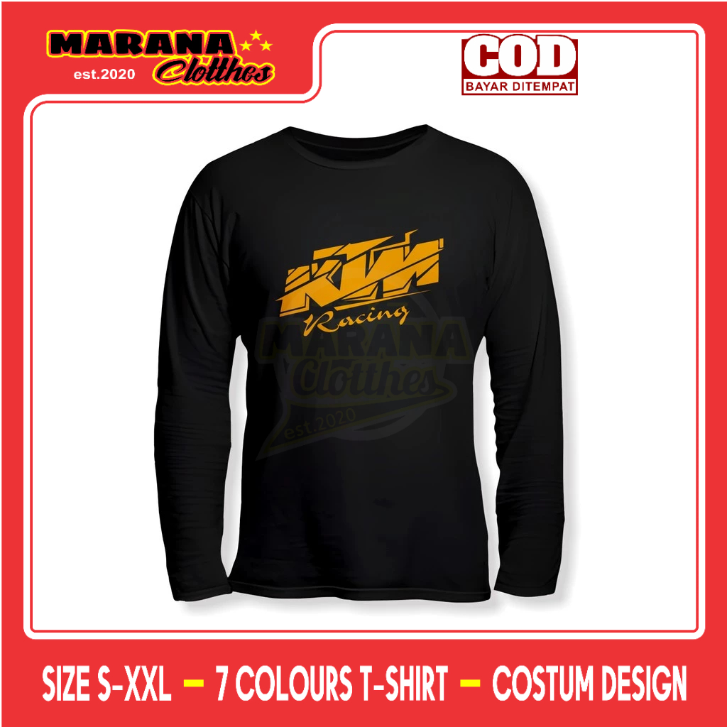 Kaos KTM Racing v2 Lengan Panjang Baju Otomotif