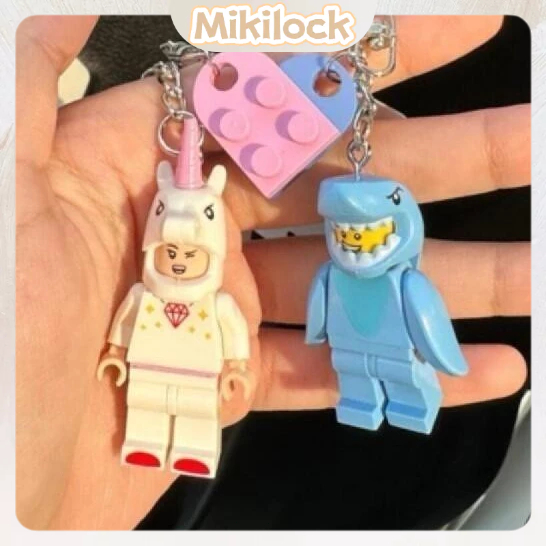 Keychain Couple Lego Spiderman Minifigure Keychains Gantungan Kunci Couple Couple Keychain Minifigur