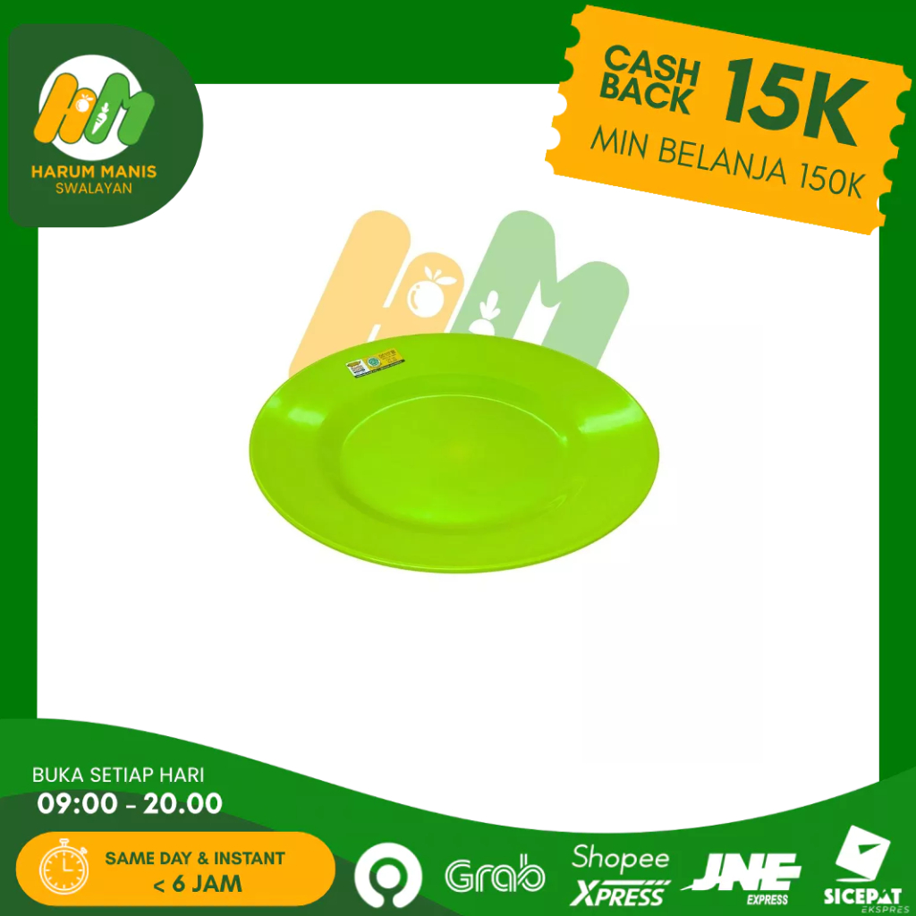 PIRING MAKAN MELAMIN CEPER 10" GOLDEN DRAGON P0210 / PIRING KUE