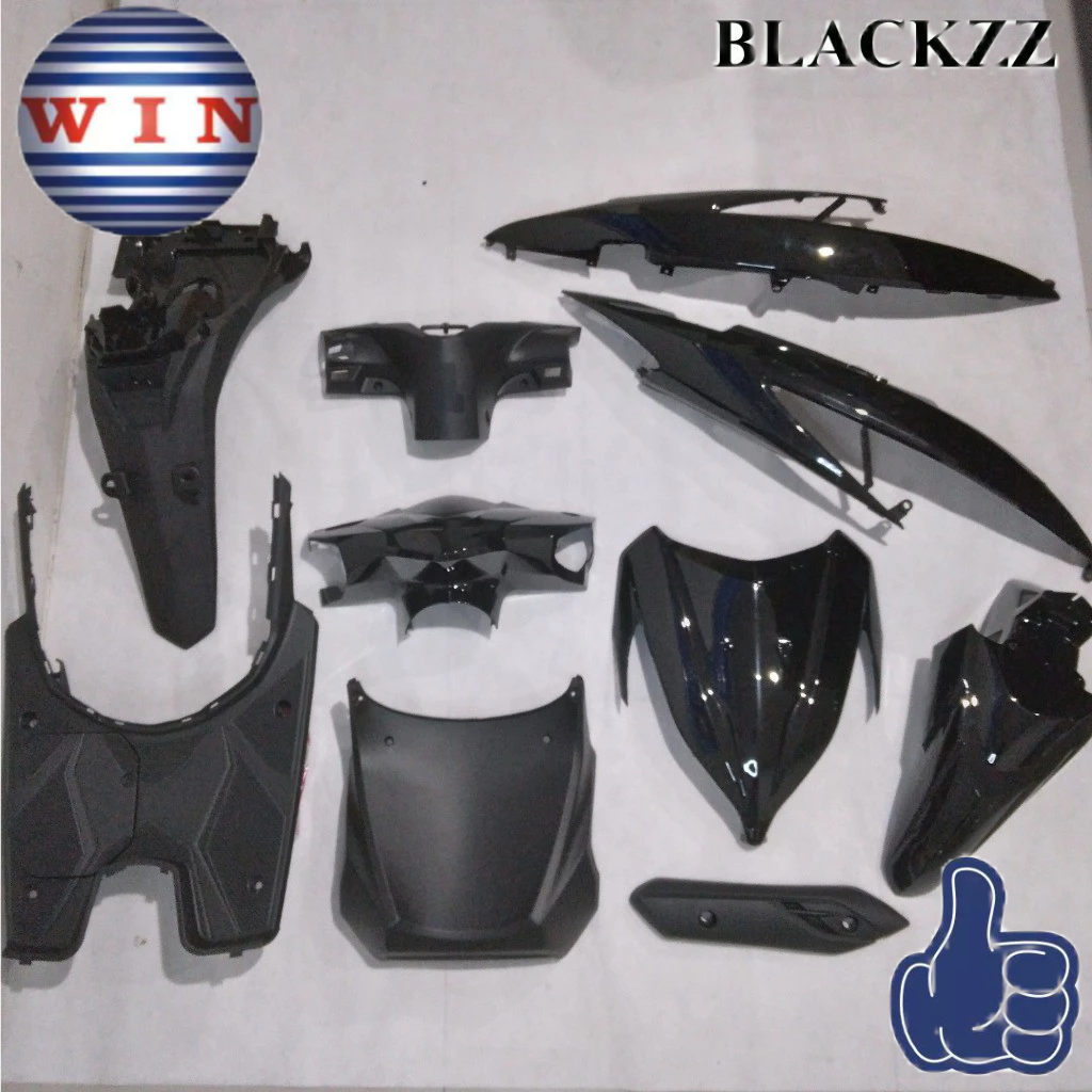 Cover Body Full Set Vario 110 FI LED Hitam (KASAR & HALUS) ORIGINAL WIN