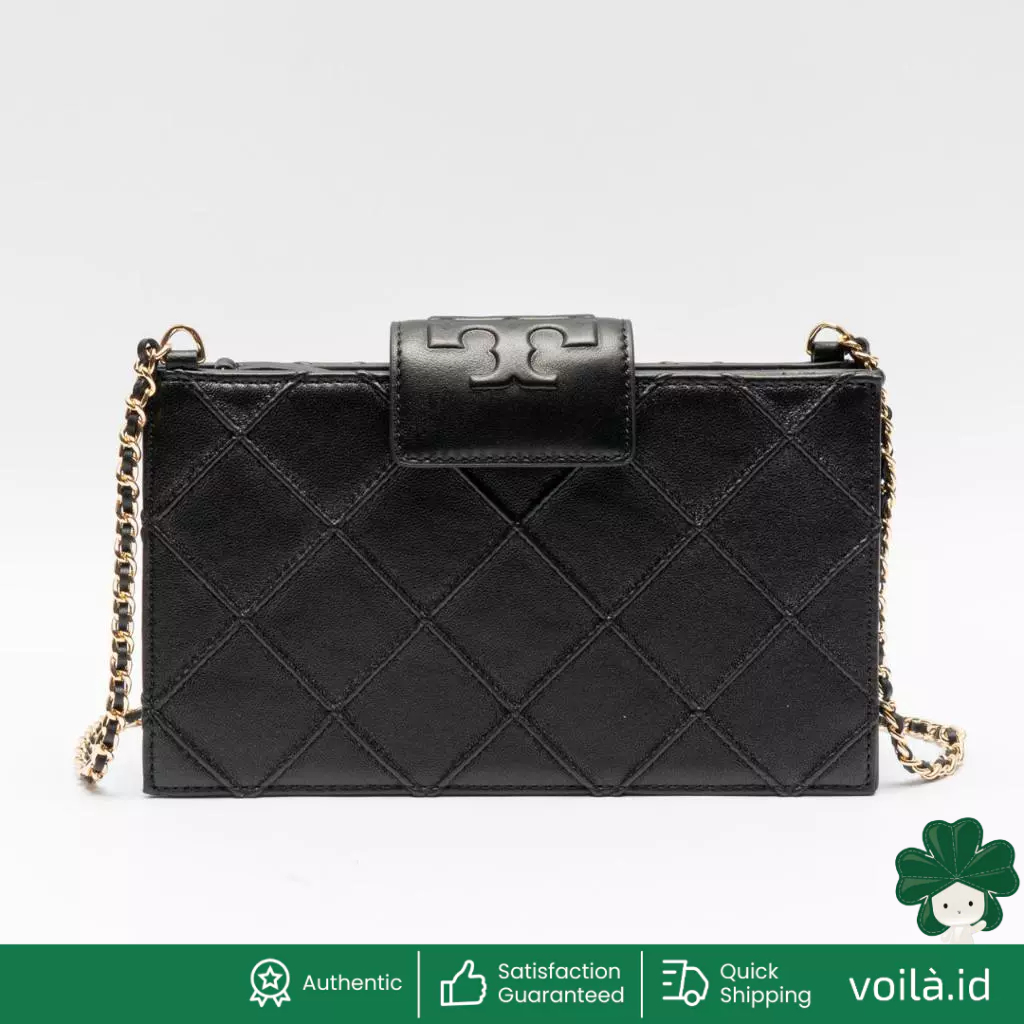 Fleming Mini Chain Wallet Black Ghw