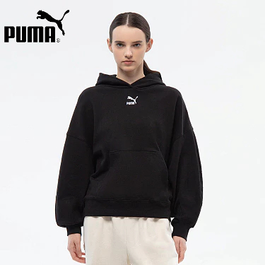 PUMA Jaket Hoodie Wanita Classics Oversized Hoodie Tr 535684 01