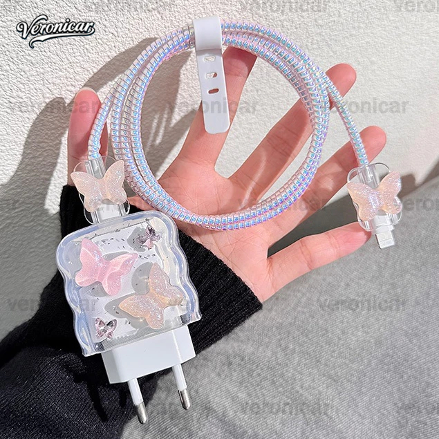 Pelindung Kabel Charger Oppo Realme 33w&45w&15w | Set 5 PCS Paket Cover Pelindung Kabel Charger Type