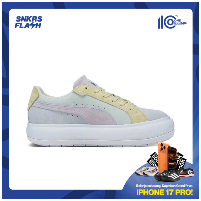 PUMA Suede Mayu Raw Ice Flow White Sepatu Sneakers Wanita - 38311401 - Size 36
