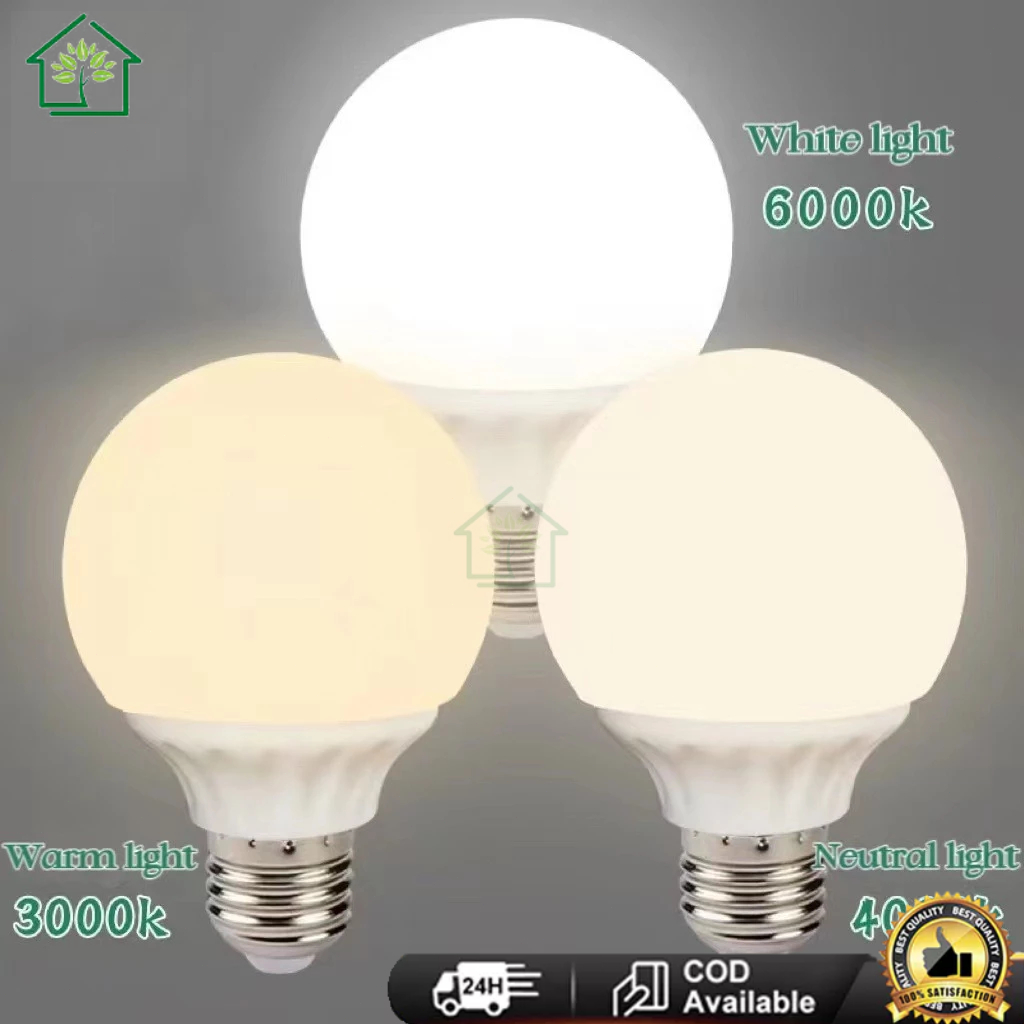 Lampu Bohlam LED 3 Warna Cahaya  Fitting Putar Lampu/Bohlam LED Bohlam Tiga Warna Putih Kuning Putih