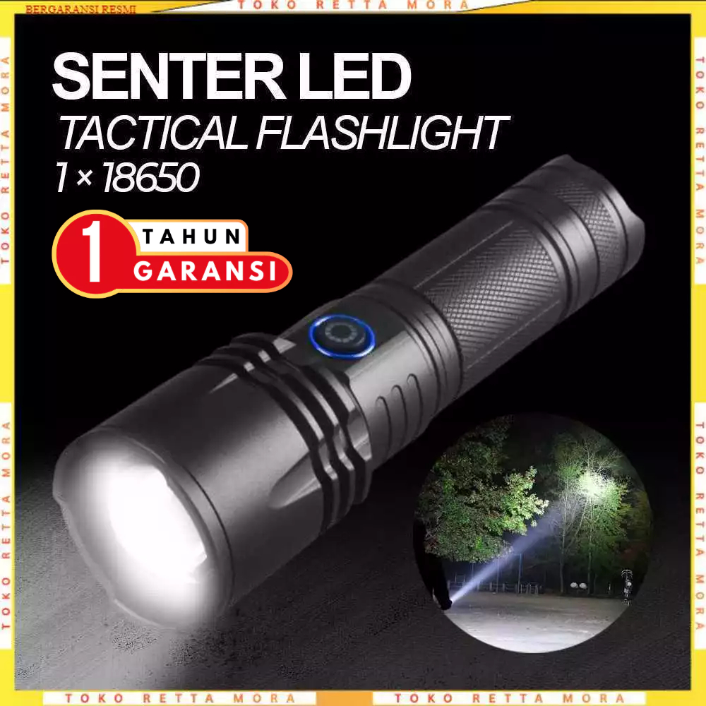 SENTER TERMURAH - ORIGINAL BESTSUN Senter LED Tactical Flashlight XHP50 1500 Lumens - P50