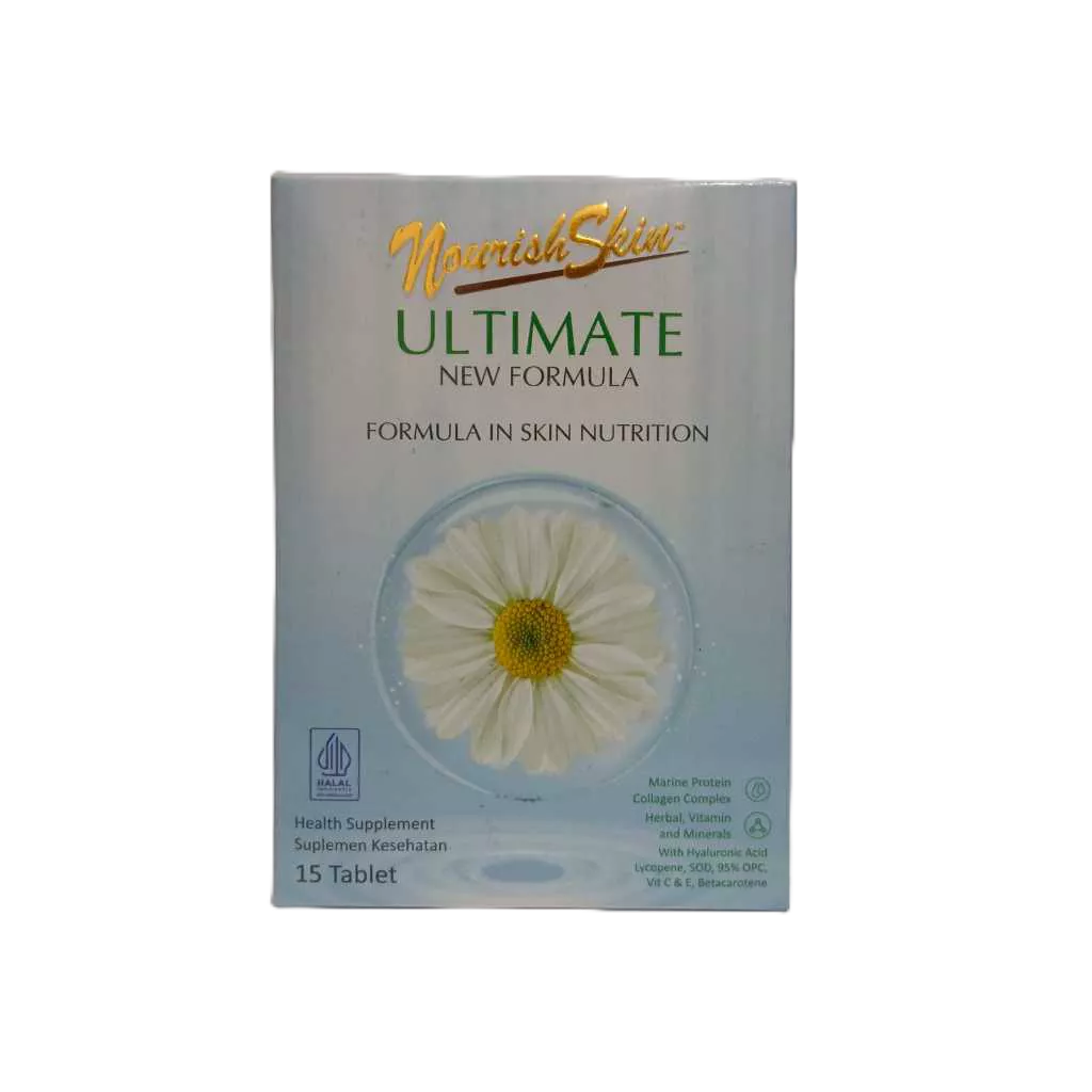 NOURISHSKIN Ultimate New Formula 15 Tablet/Suplemen Untuk Kulit Normal Dan Kering