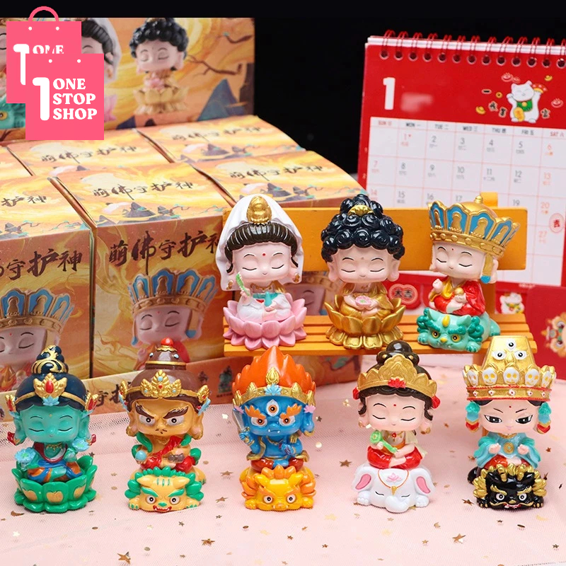 Cute Buddha Guardian Blind Box Figure Koleski Mainan