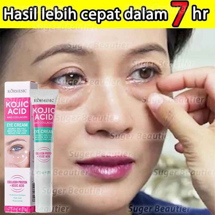 KOJIC ACID EYE CREAM Menghilangkan Mata Panda Penghilang Kantung Mata Krim Mata Kolagen Memudar Ling