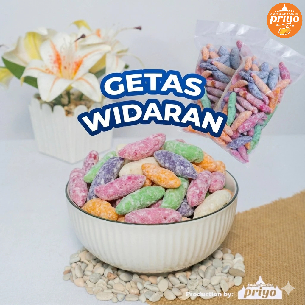 Getas Widaran Manis Renyah – Kue Tradisional Ketan Balut Gula Putih Gurih