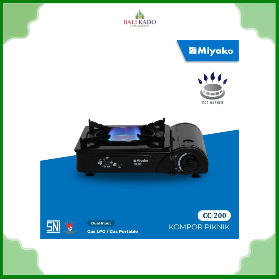 Miyako Kompor Portable CC-200 / Kompor Piknik Miyako CC 200 - Garansi 1 Tahun