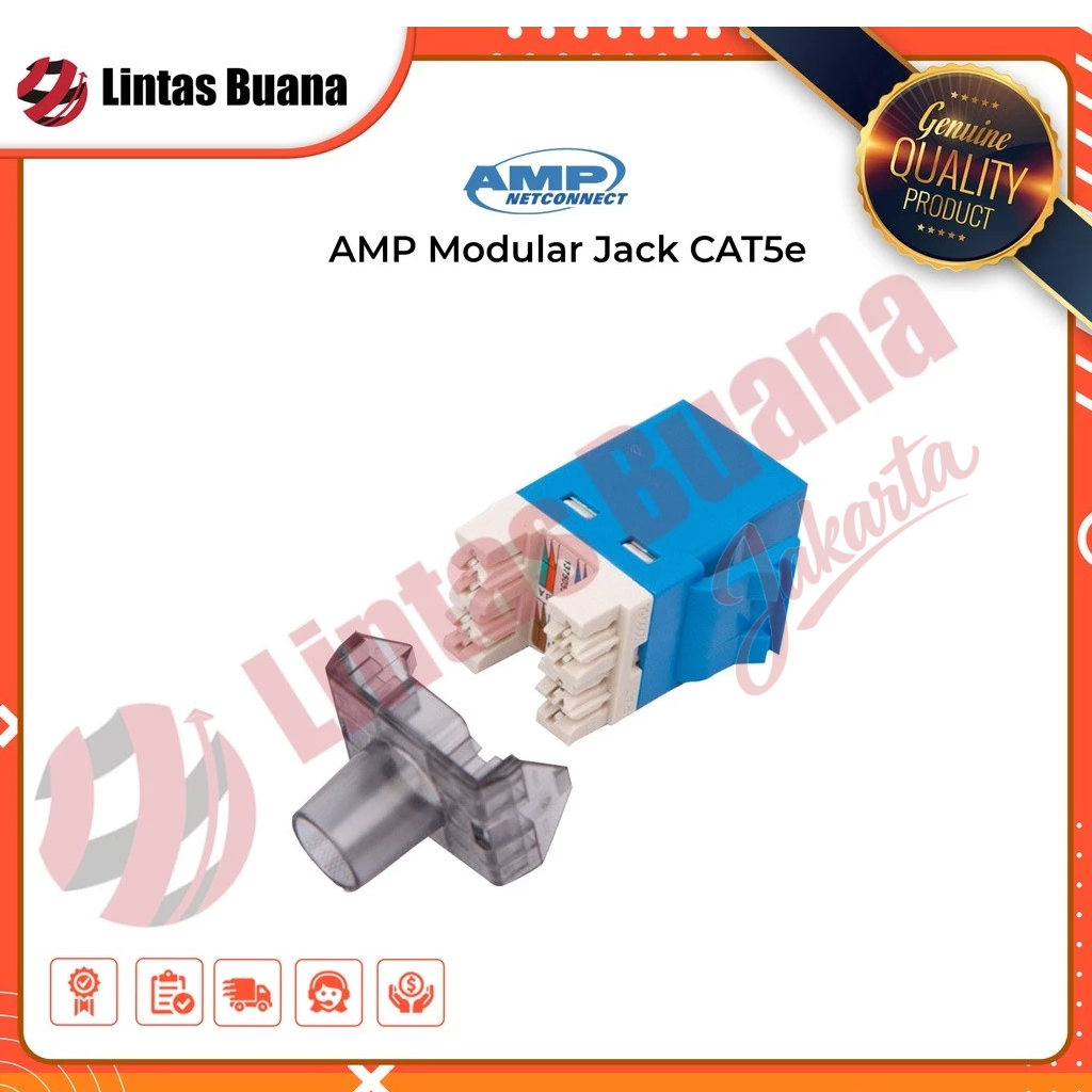 Modular - Jak RJ45 CAT5e Commscope/Amp Jack Modular CAT5e