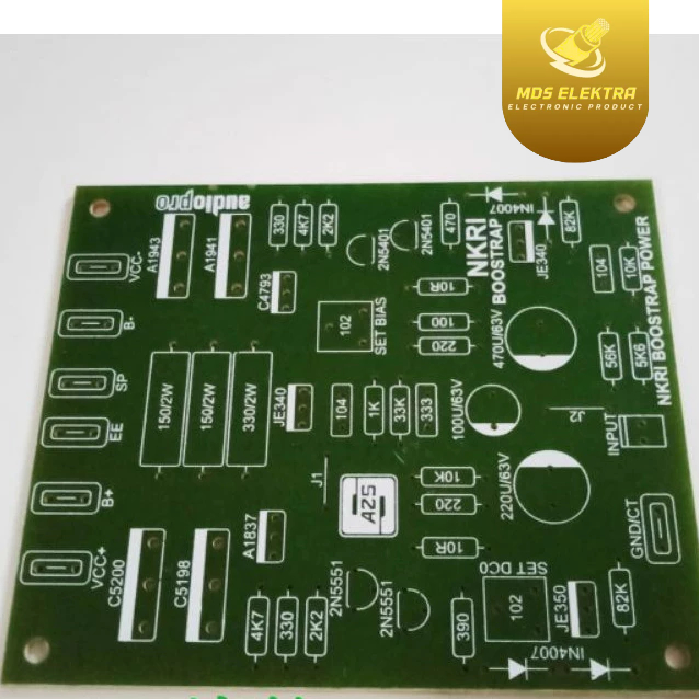 PCB Power 1600W NKRI Boostrap Mono AZS