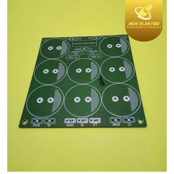 PCB PSU Paralel 8 Elco By Logic PCB 8 ELCO KAPASITOR CLASS AB