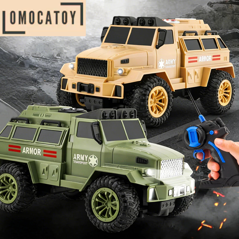 Truk Militer Remote Control – Desain Realistis, Baterai Cas