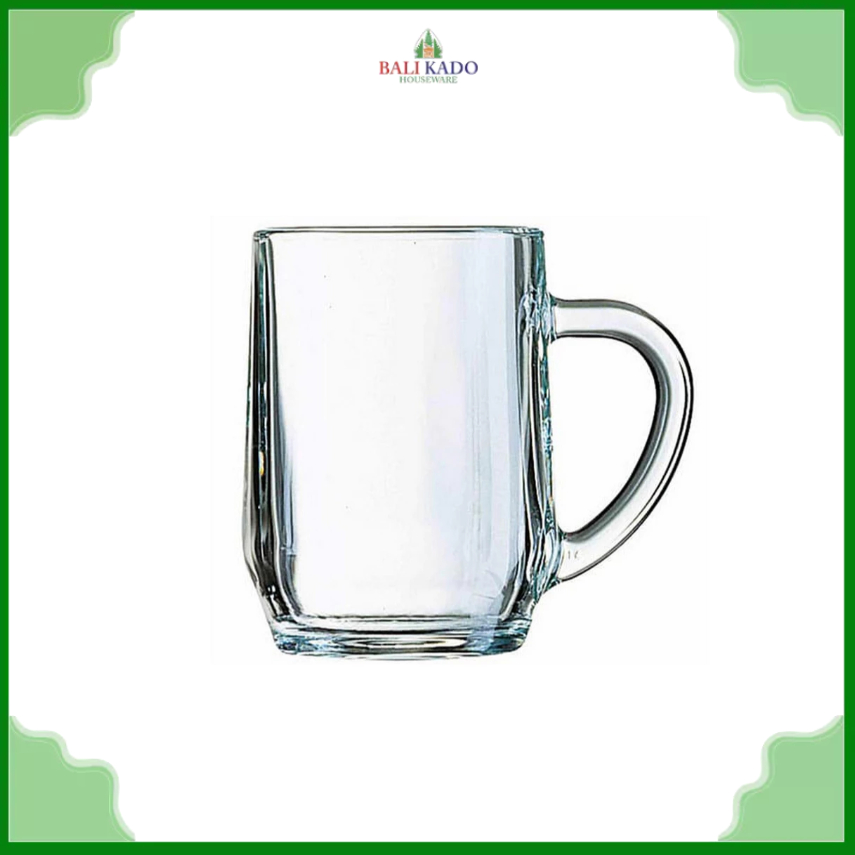 Luminarc Gelas / Cangkir Kaca Gagang Haworth 20 oz (per pcs) / Gelas Kaca Besar Tahan Panas Luminarc