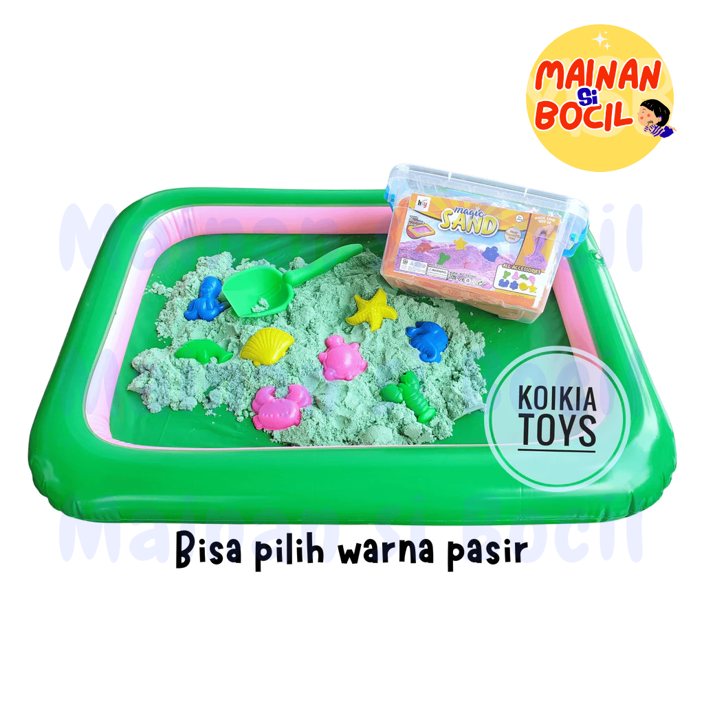 FREE BUBBLE WRAP + DUS Mainan pasir ajaib anak 1kg - mainan pasir ajaib set anak