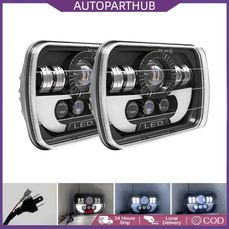 Lampu Led Depan Variasi Kotak 5x7 Inch Spyder 90 Watt JEEP KATANA FEROZA TAFT L300 IMPORT / Lampu De