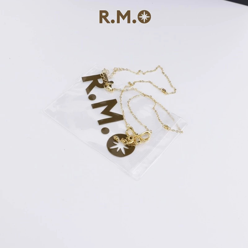 R.M.O. Kalung Titanium Anti Karat Rantai Tulang Leher Elegan Kalung Pita