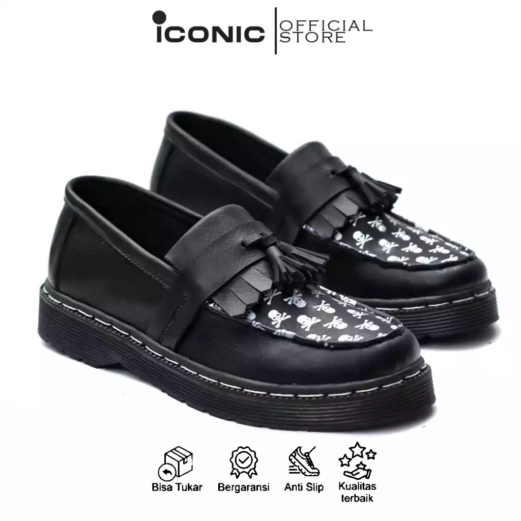 Sepatu Docmart Loafers Slop Casual Pria