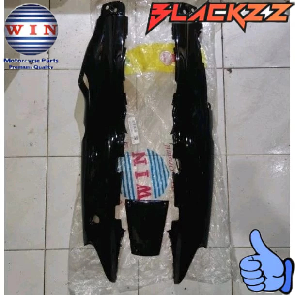 Cover Body Samping Vega R OLD Lama 2004 FIZR F1ZR Hitam + COVER STOP (1 SET KANAN KIRI) Original WIN