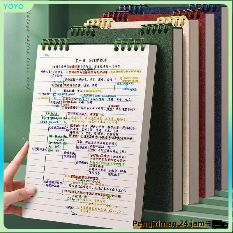 (Ready) Binder 360 Derajat Notebook B5 Binder Notebook B5 Buku Tulis Sekolah Lucu Buku Notebook Aest