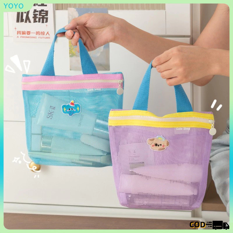 (Ready-COD) Tas Jaring Transparan / Tas Jaring Tempat Sabun Mandi Multifungsi / Tas Tenteng / Tas Pe